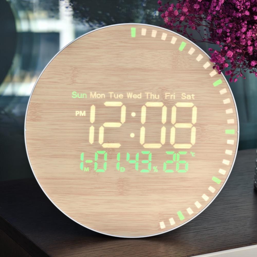 Wooden Textured Wall Clock, DS-5823L