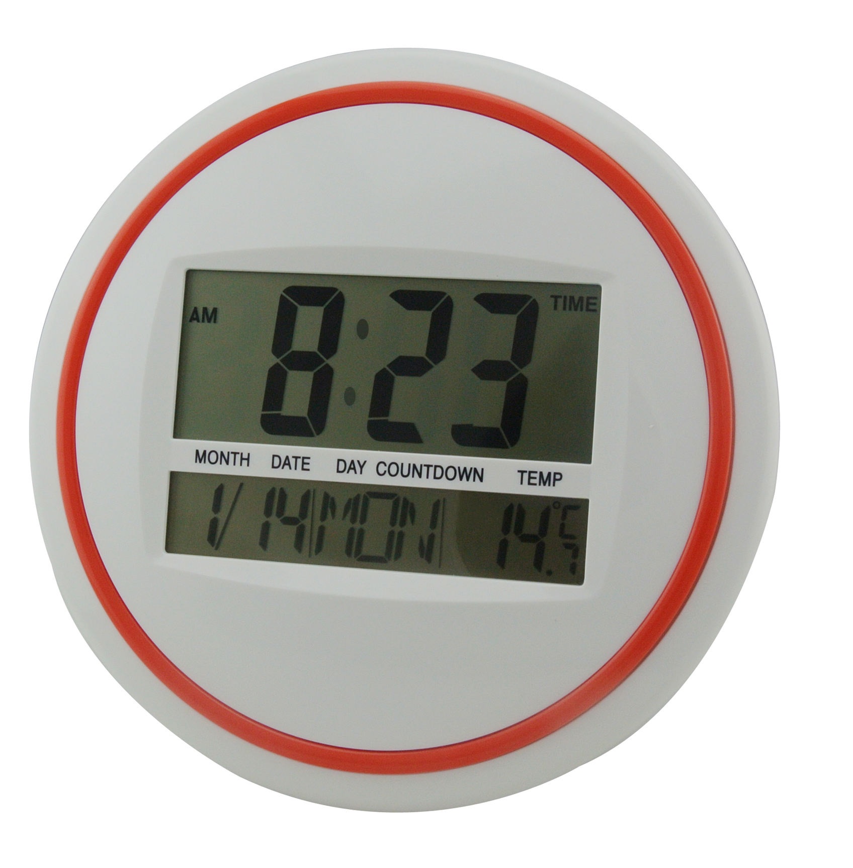 LCD Digital Wall Clock