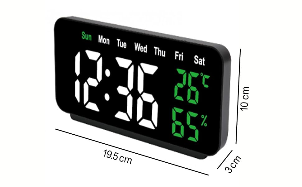Digital LED Desk Clock, VST-912