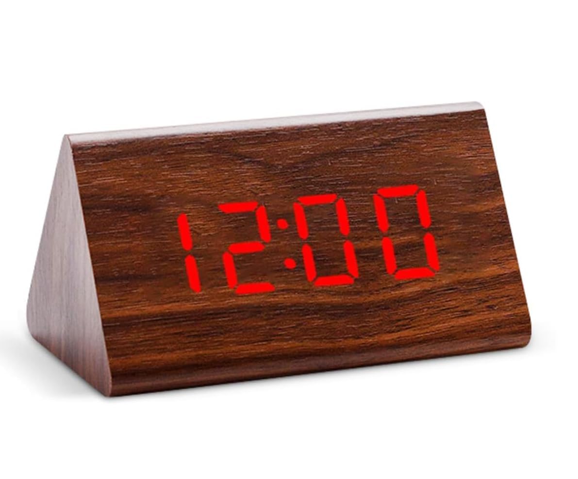 Wooden Desk Clock, A110BR