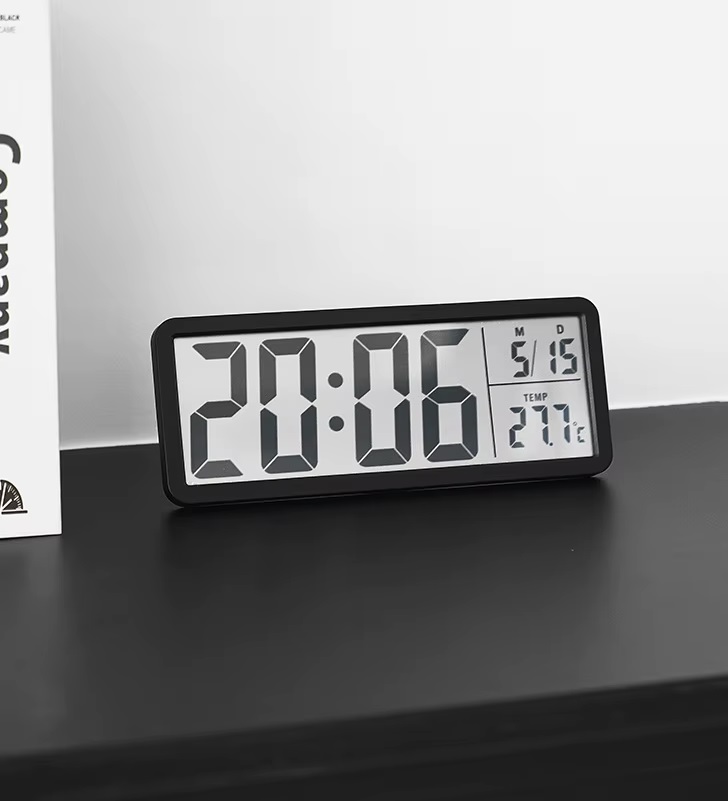 Modern LCD Digital Clock Multifunctional Table Clock 