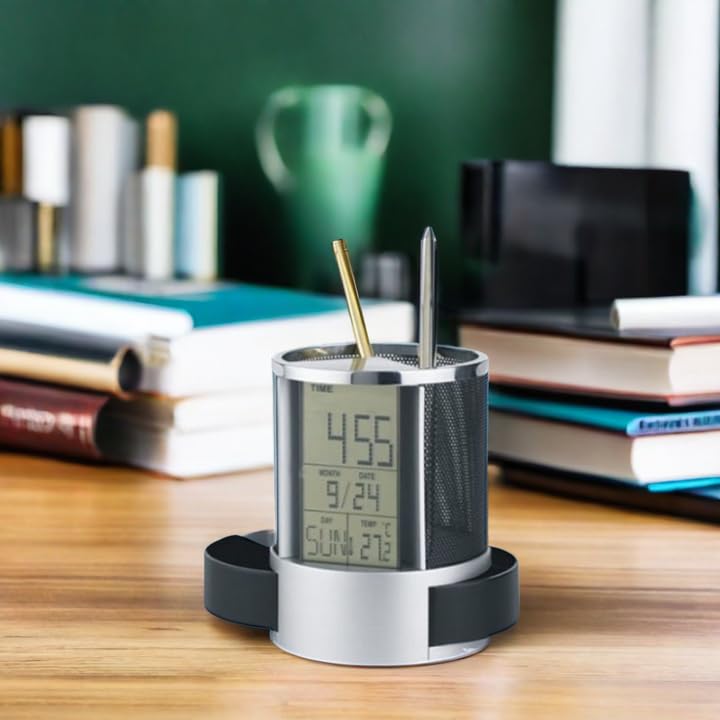 Pen Holder with Digital Clock PH1836