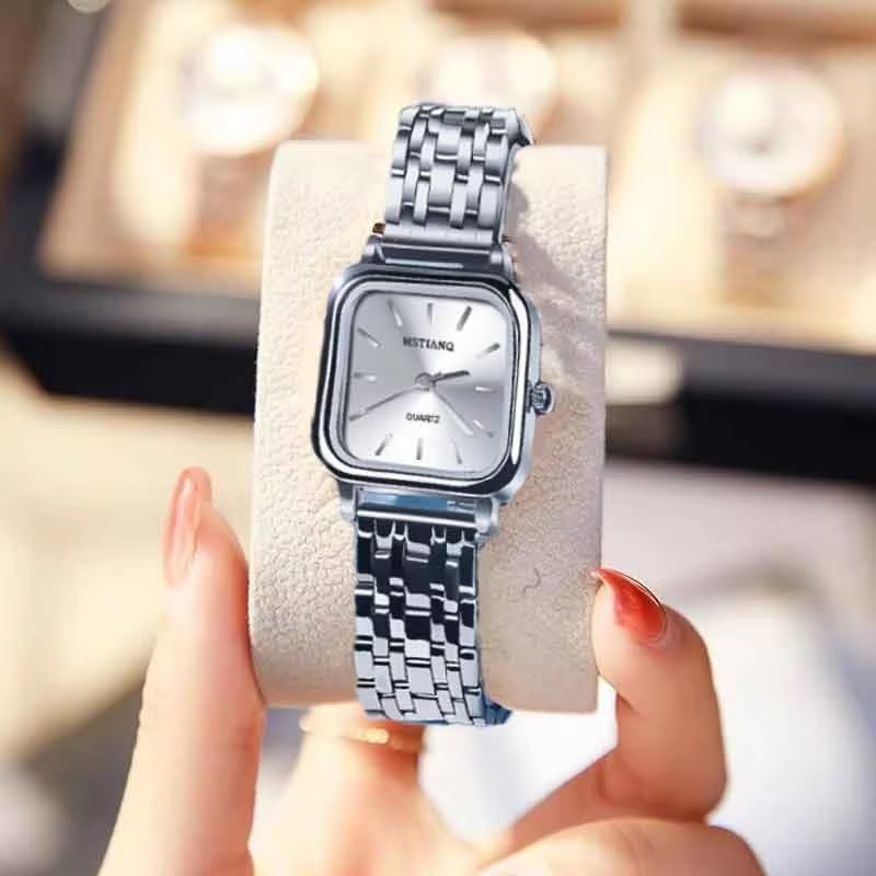 Silver Square Women's Wristwatch