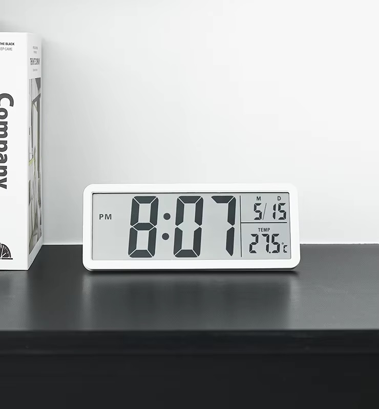 Modern LCD Digital Clock Multifunctional Table Clock 