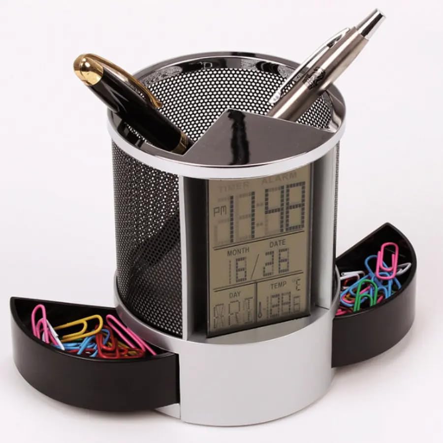 Pen Holder with Digital Clock PH1836