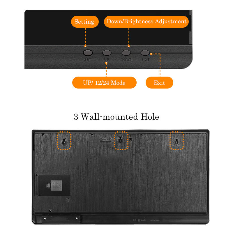 21 Inch Large Size Digital LED Wall Clock, JH8050