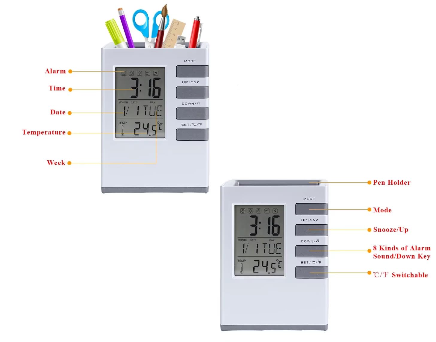 Cube Digital Desk Clock,PH2068