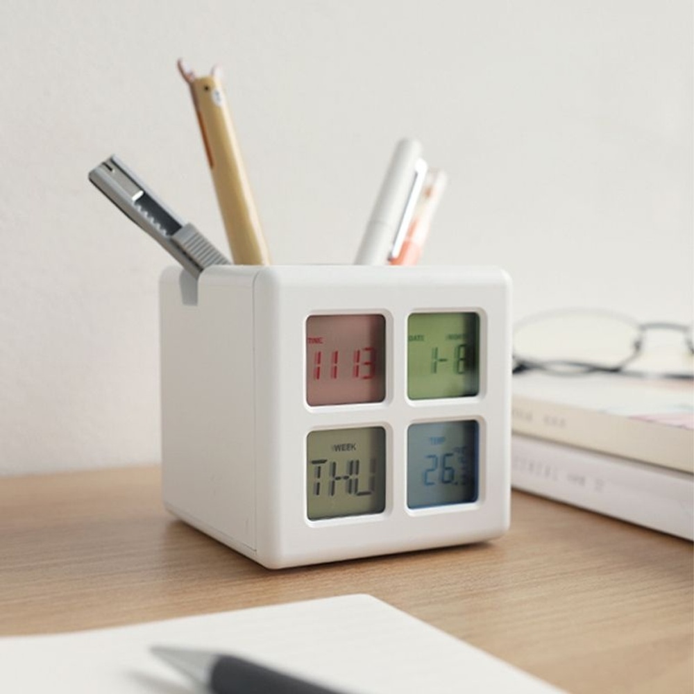 Desktop Organizer Clock