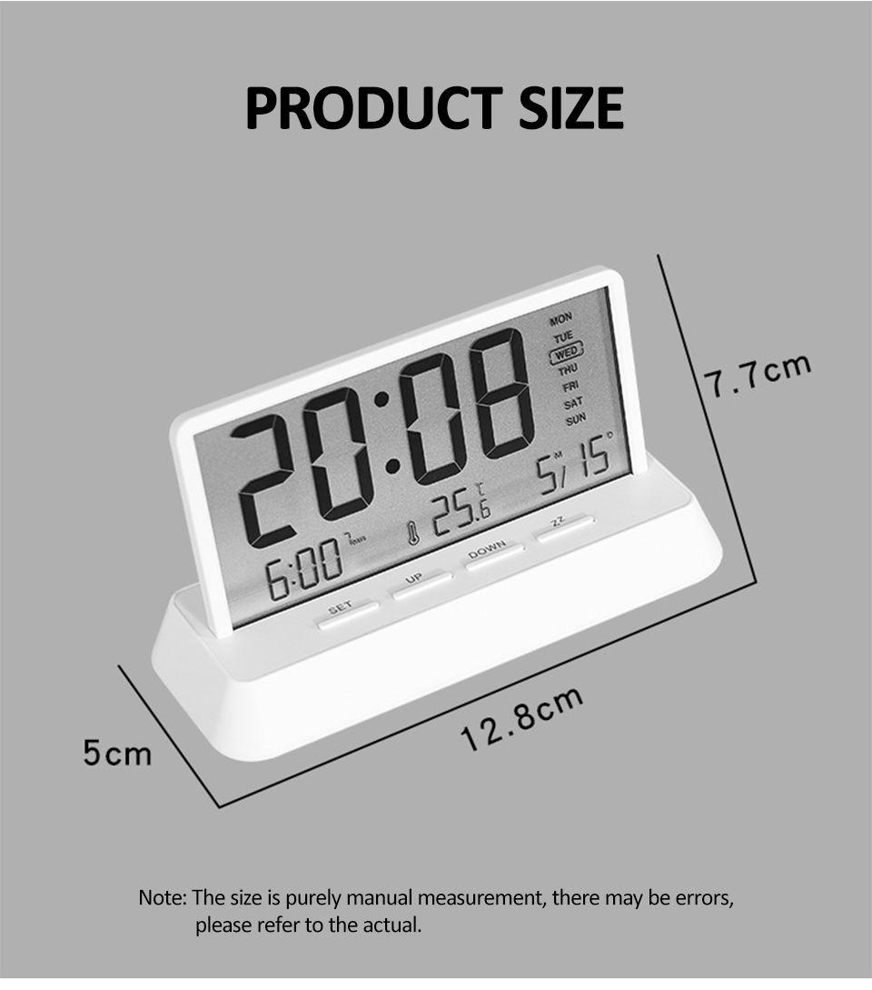 Digital Alarm Clock, Weather Station Table Clock