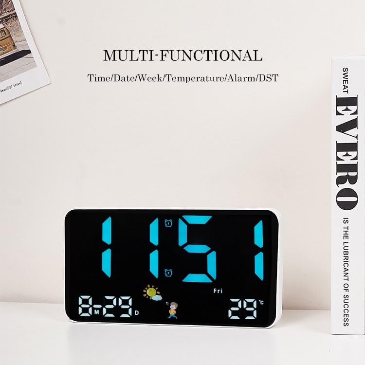 LED Digital Wall Clock with Remote RS2710
