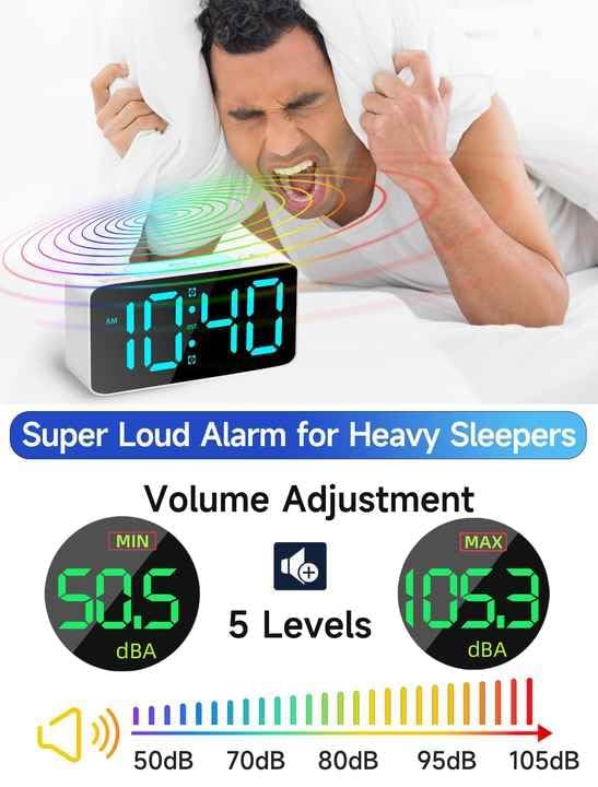 LED Digital Alarm Clock, YX2020