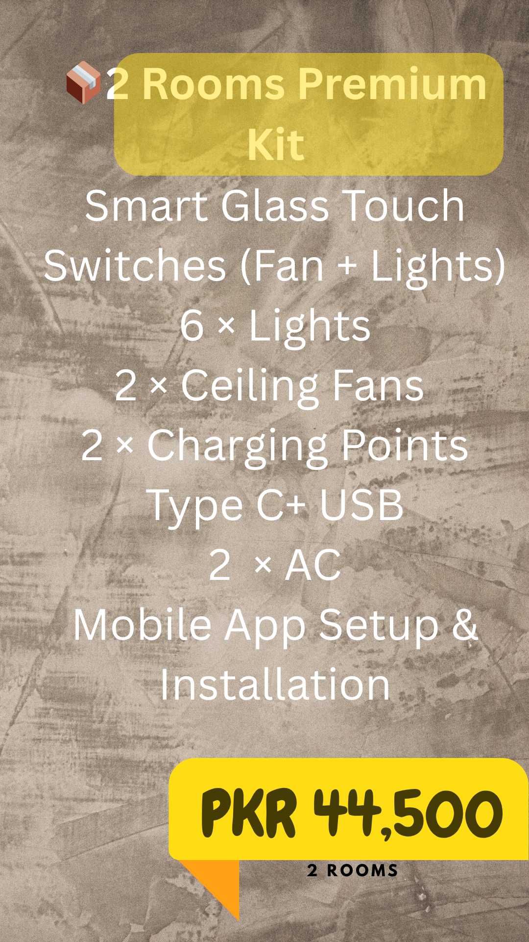 2 Rooms - Home Automation Standard Kit 