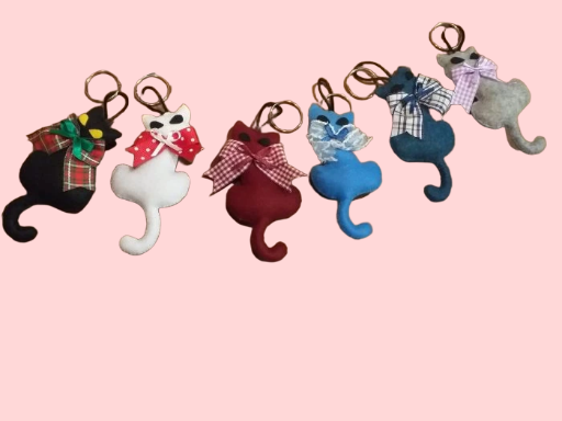 Portachiavi Cane in Panno Lenci