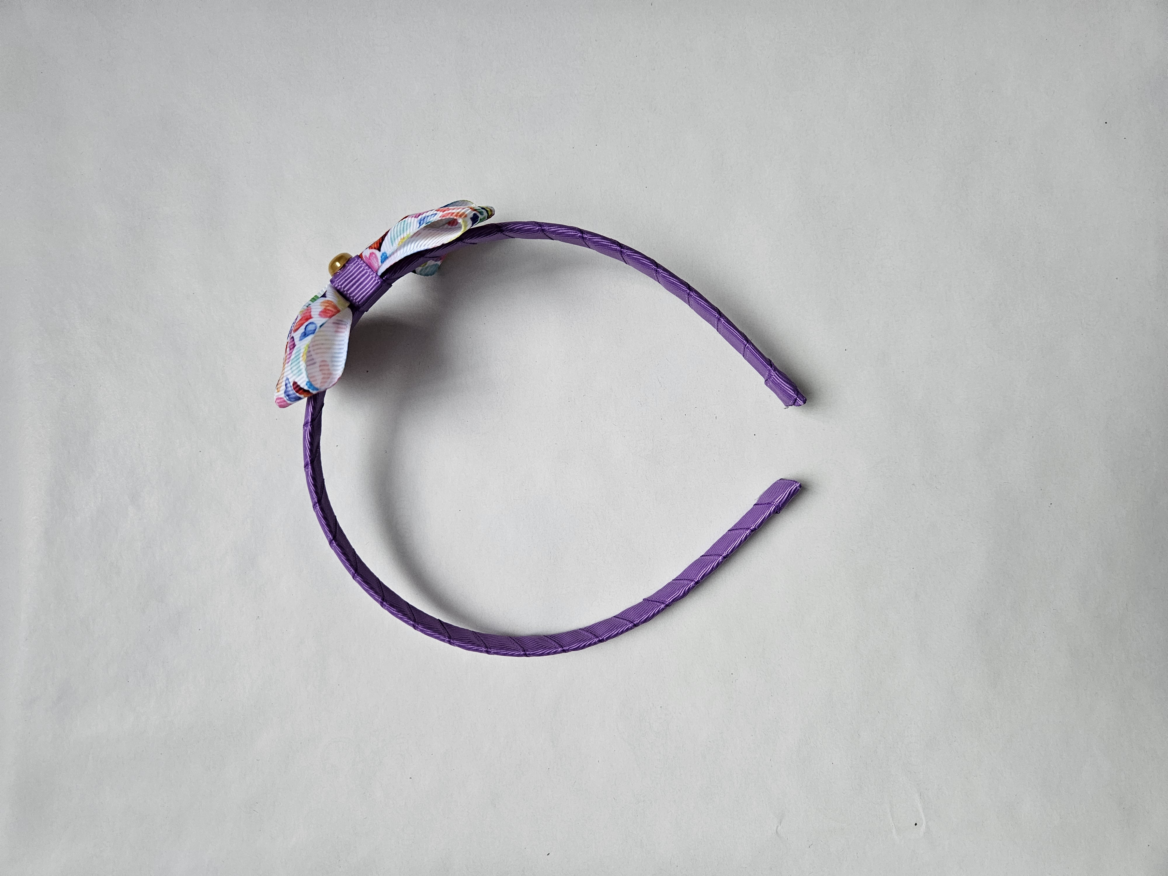 Handmade Rainbow Heart Hairband