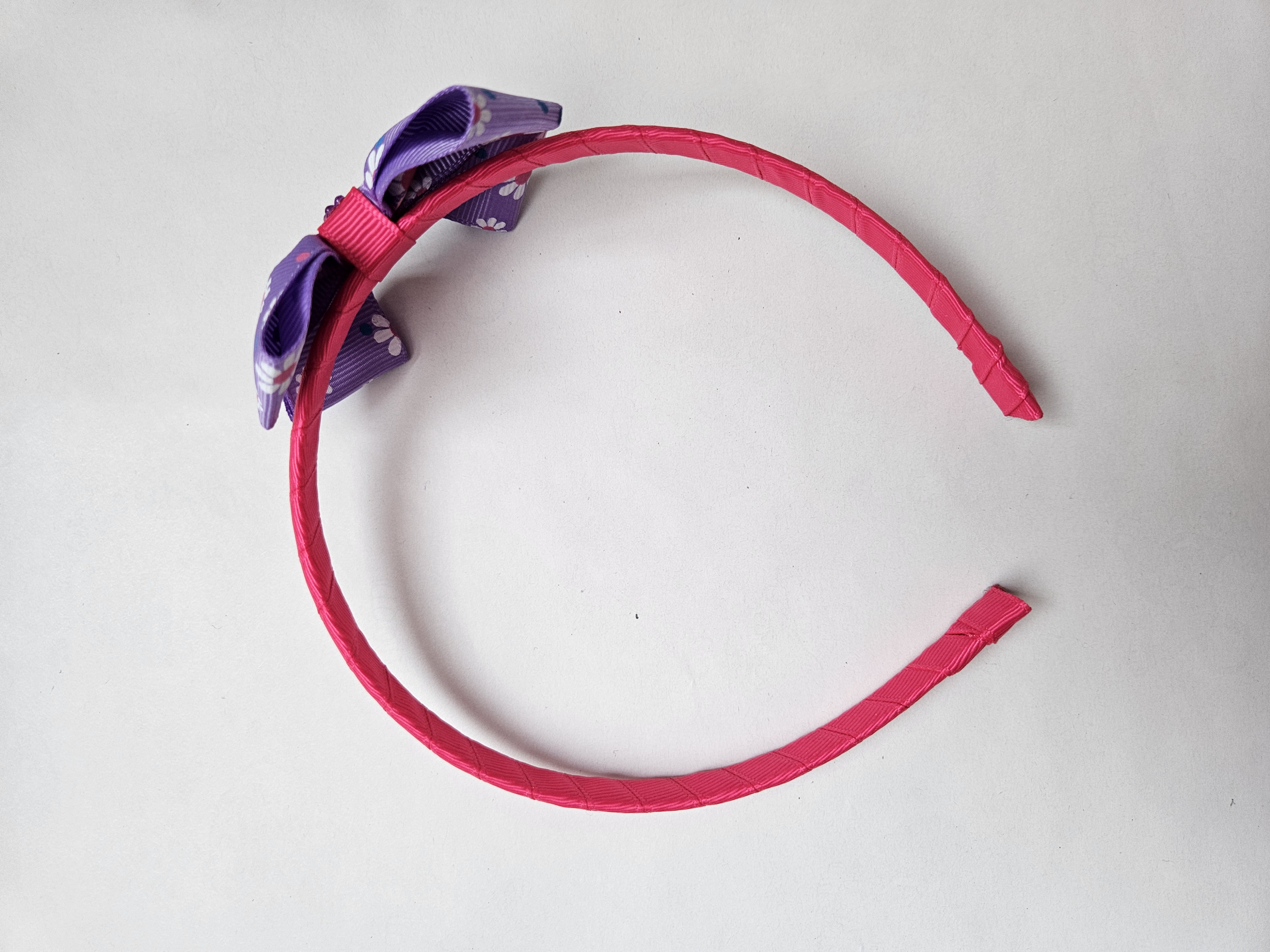 Handmade Daisy Hairband - Purple