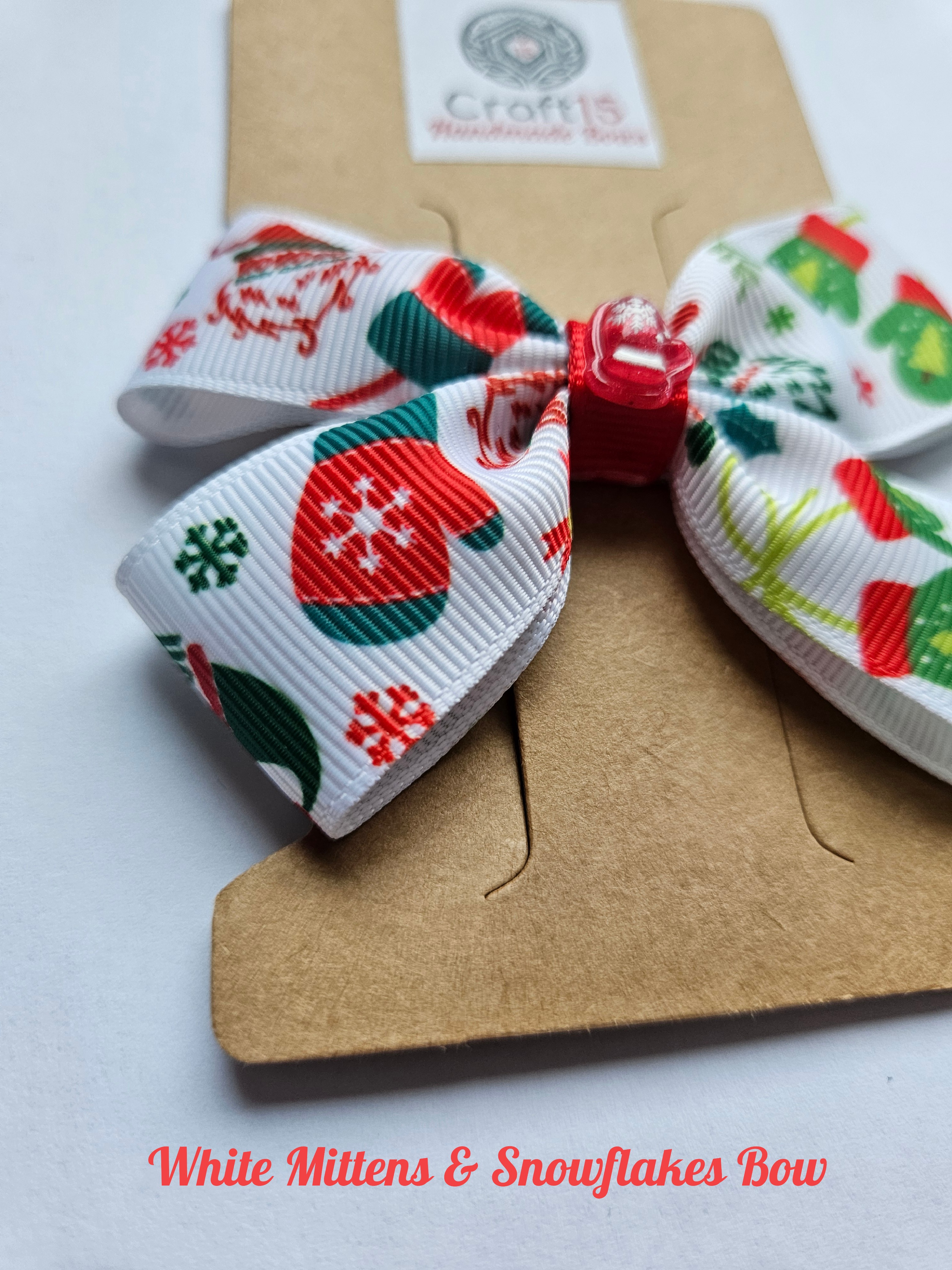 🎄Christmas Printed Bow Collection – Festive Grosgrain Designs