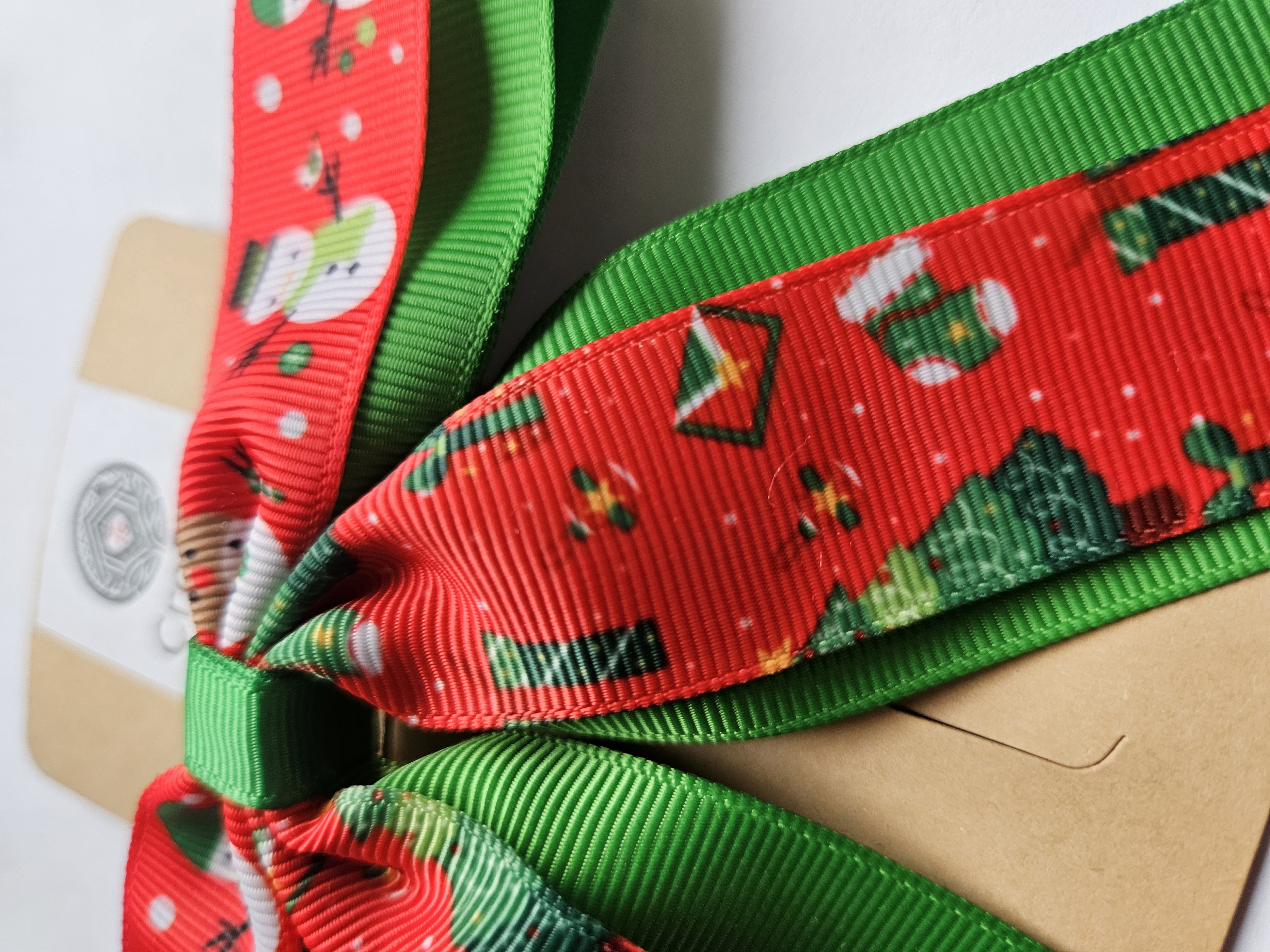 🎄 Printed Christmas Bow Collection – Festive Characters & Santa Designs