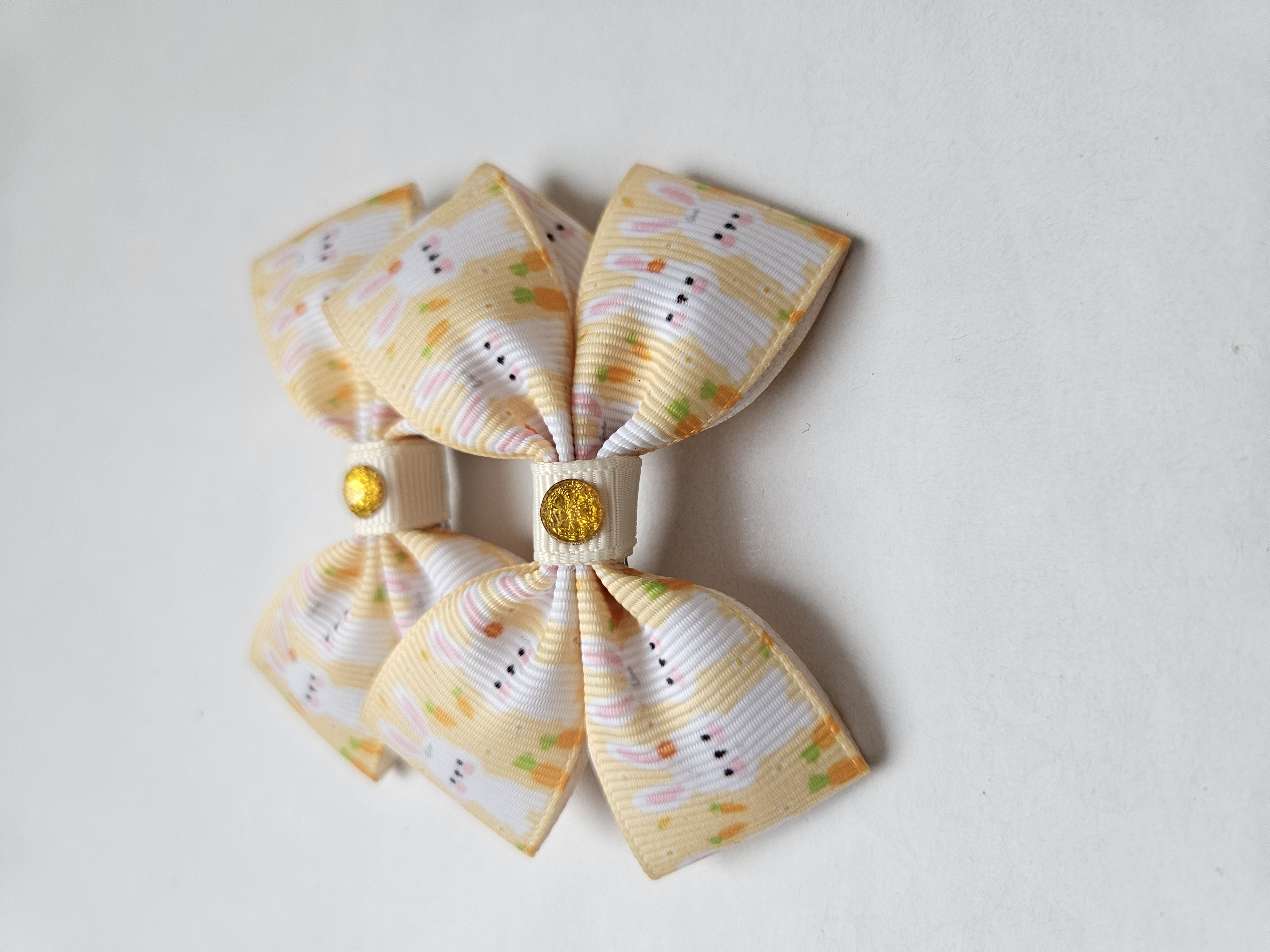 Handmade Easter Bunny Hair Bow 