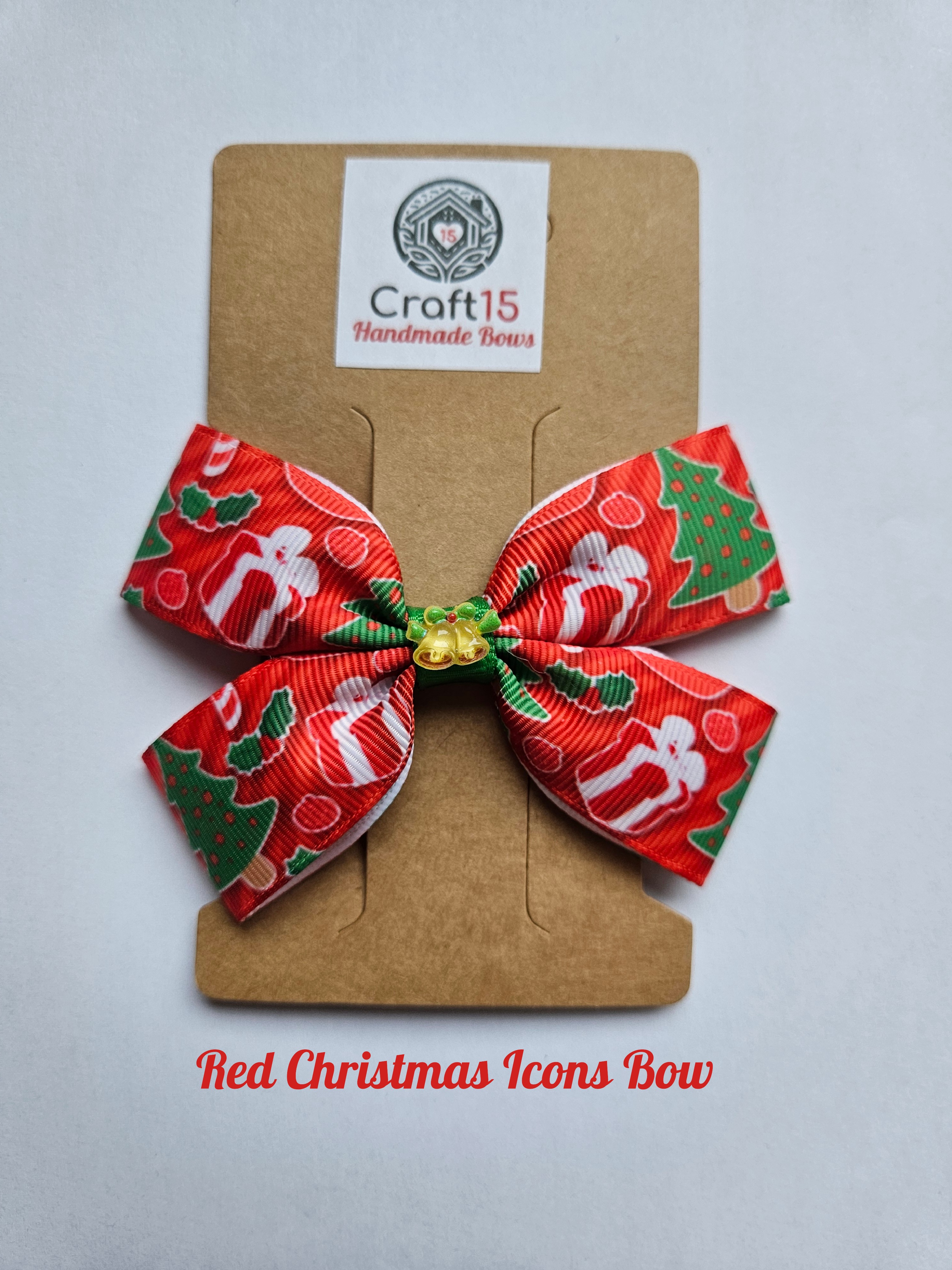 🎄Christmas Printed Bow Collection – Festive Grosgrain Designs