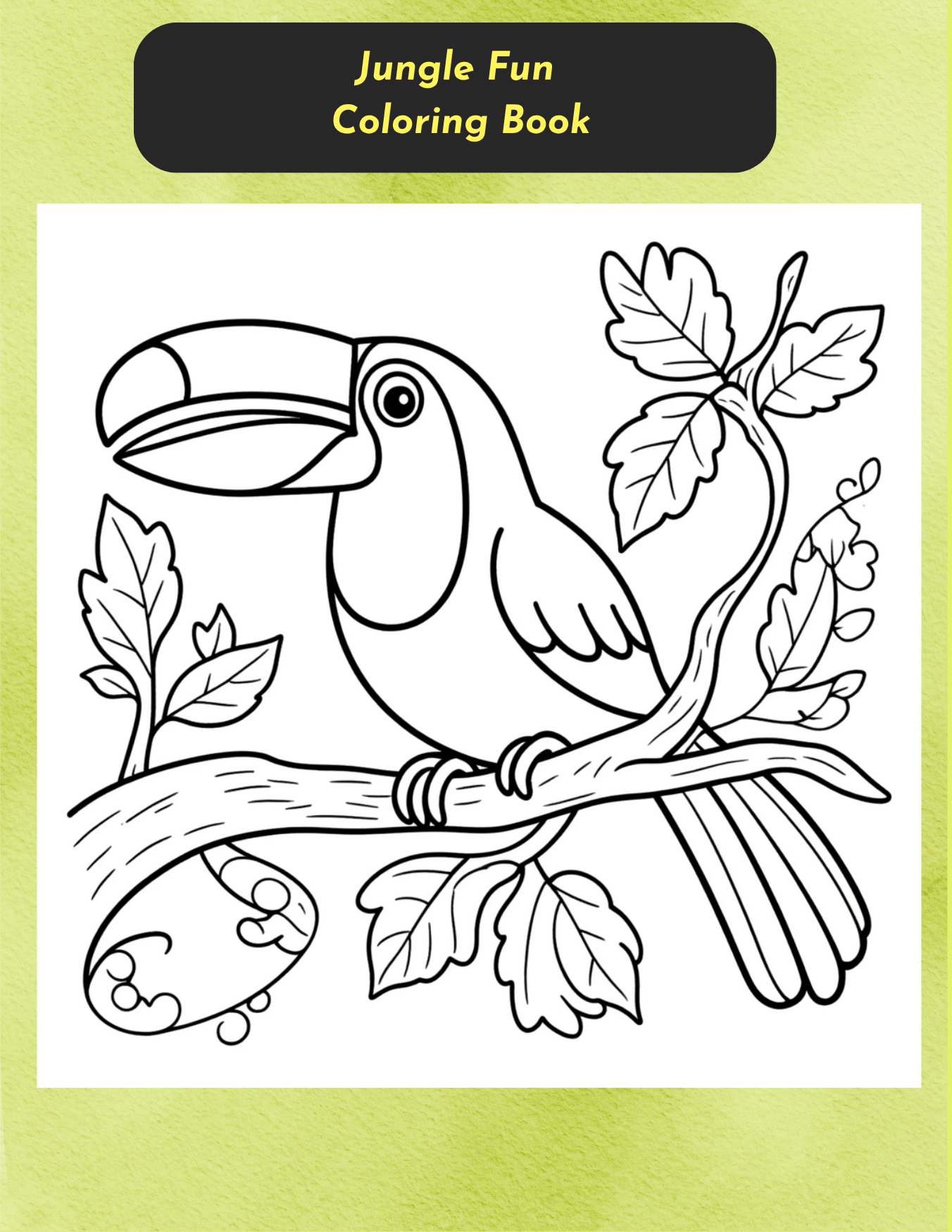 Jungle Fun Coloring Book
