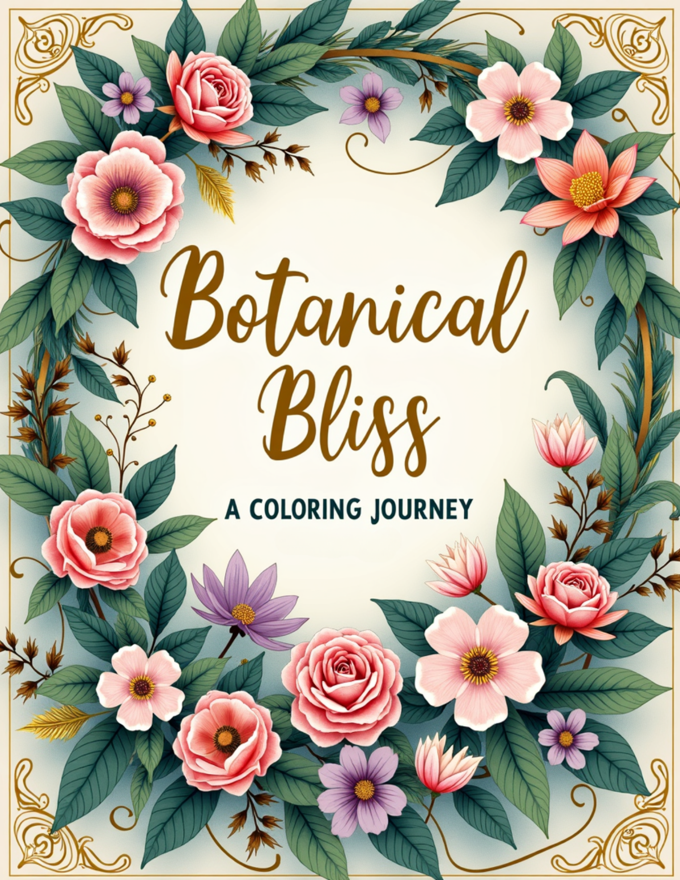 Botanical Bliss: A Coloring Journey