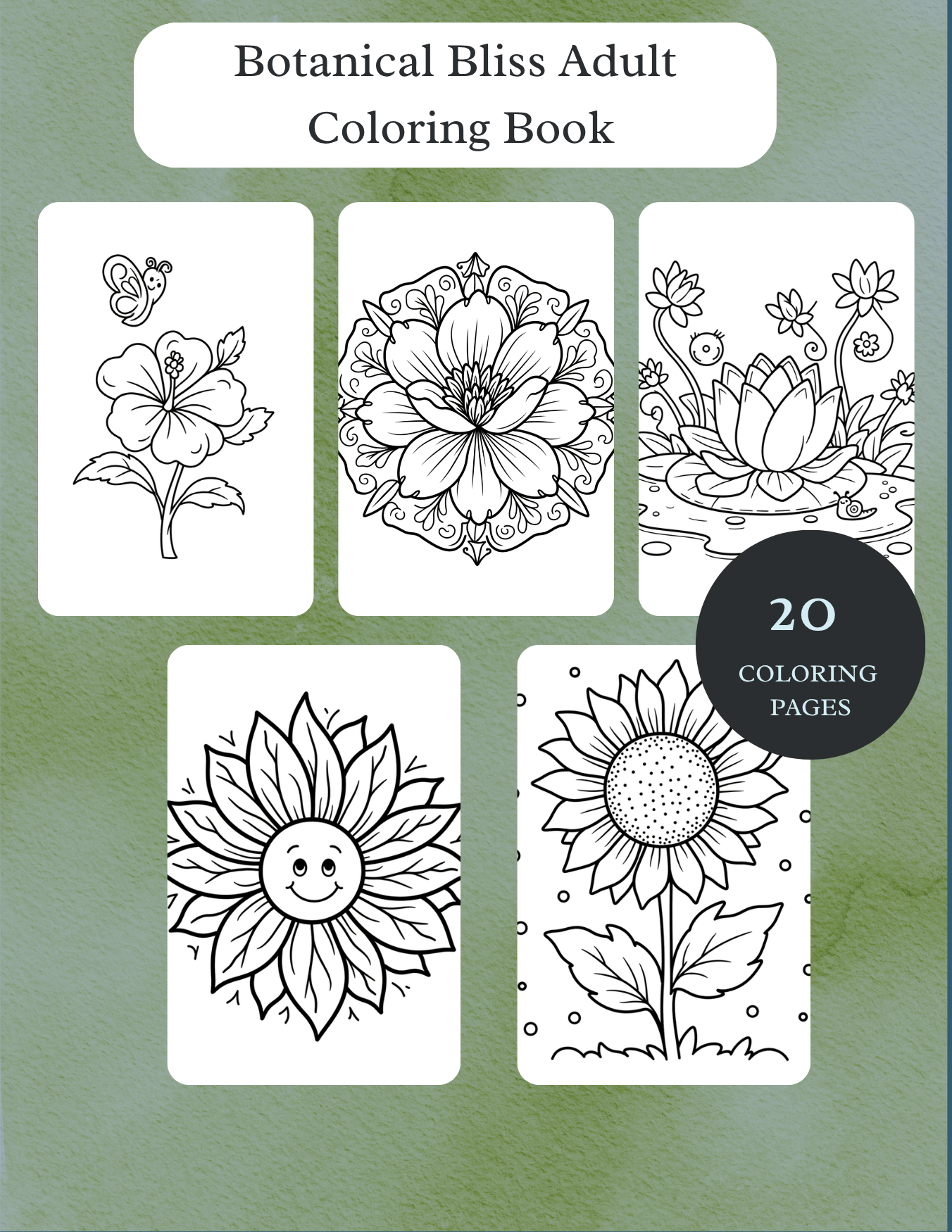 Botanical Bliss: A Coloring Journey
