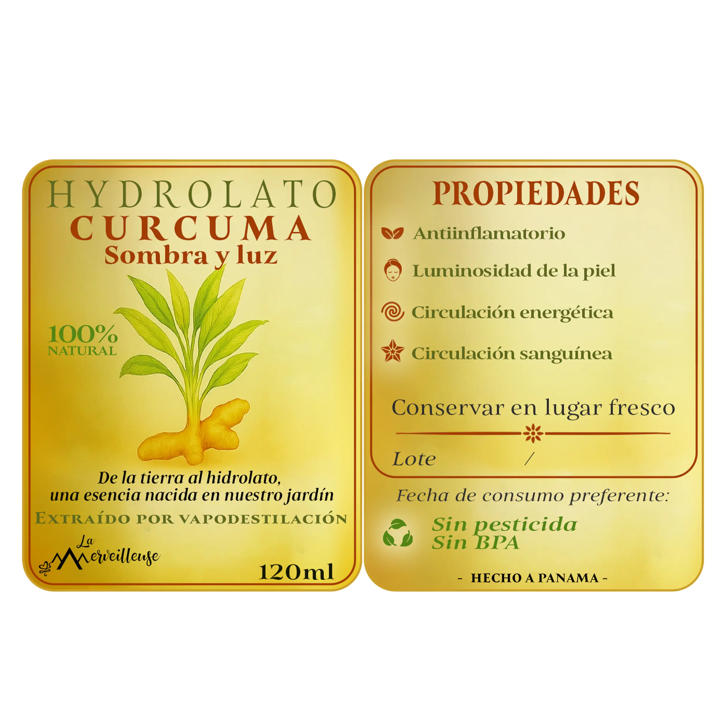Hidrolato de Cúrcuma
