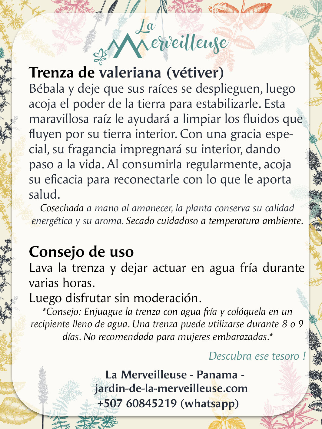 Trenzas de valeriana