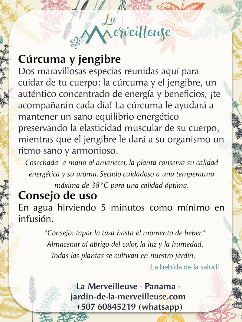 Cúrcuma  y Jengibre