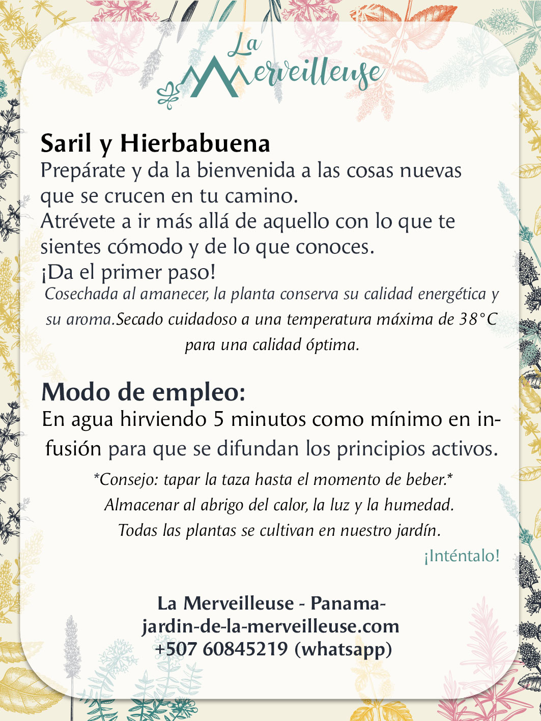 Hierbabuena y Saril