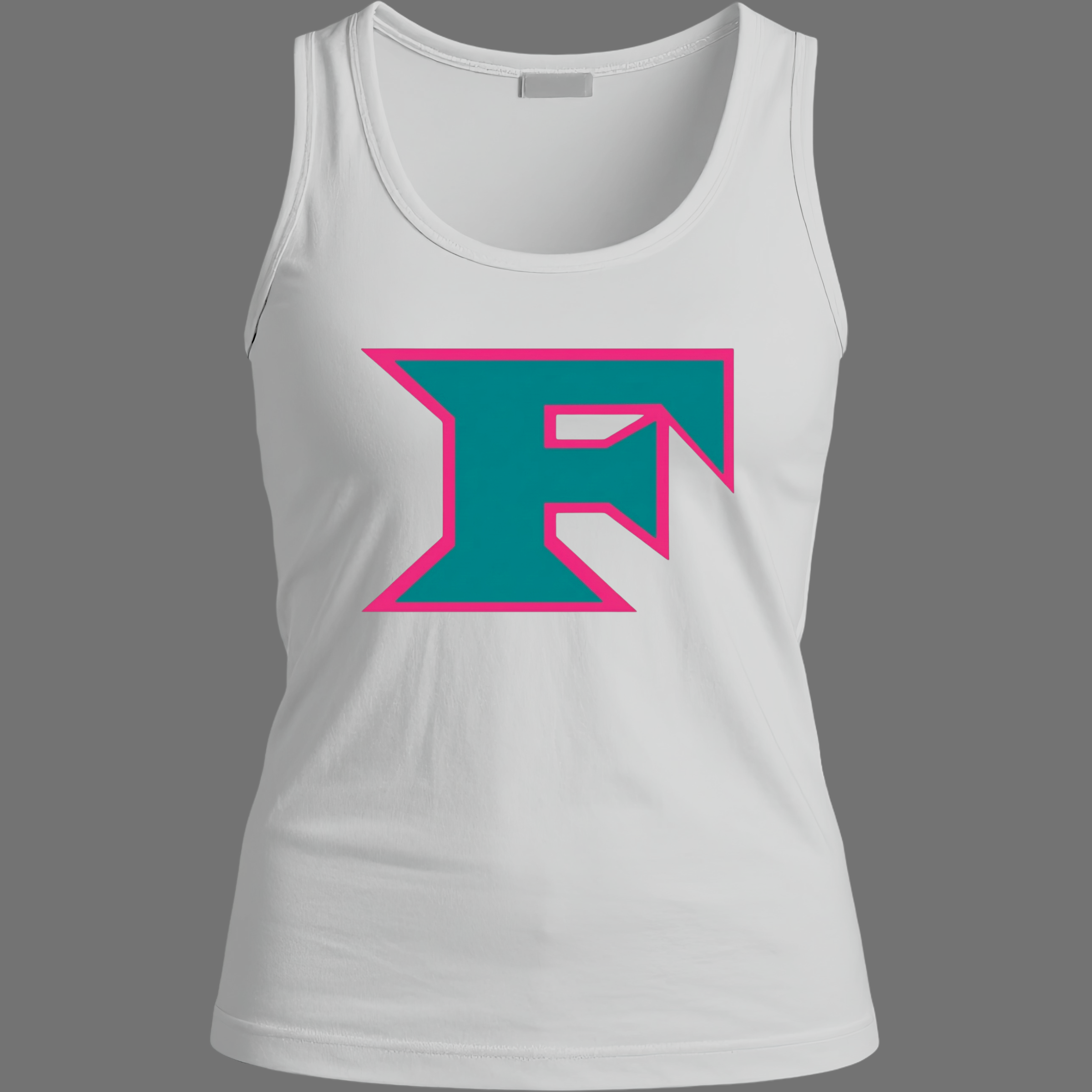 Teal F logo Tank Top