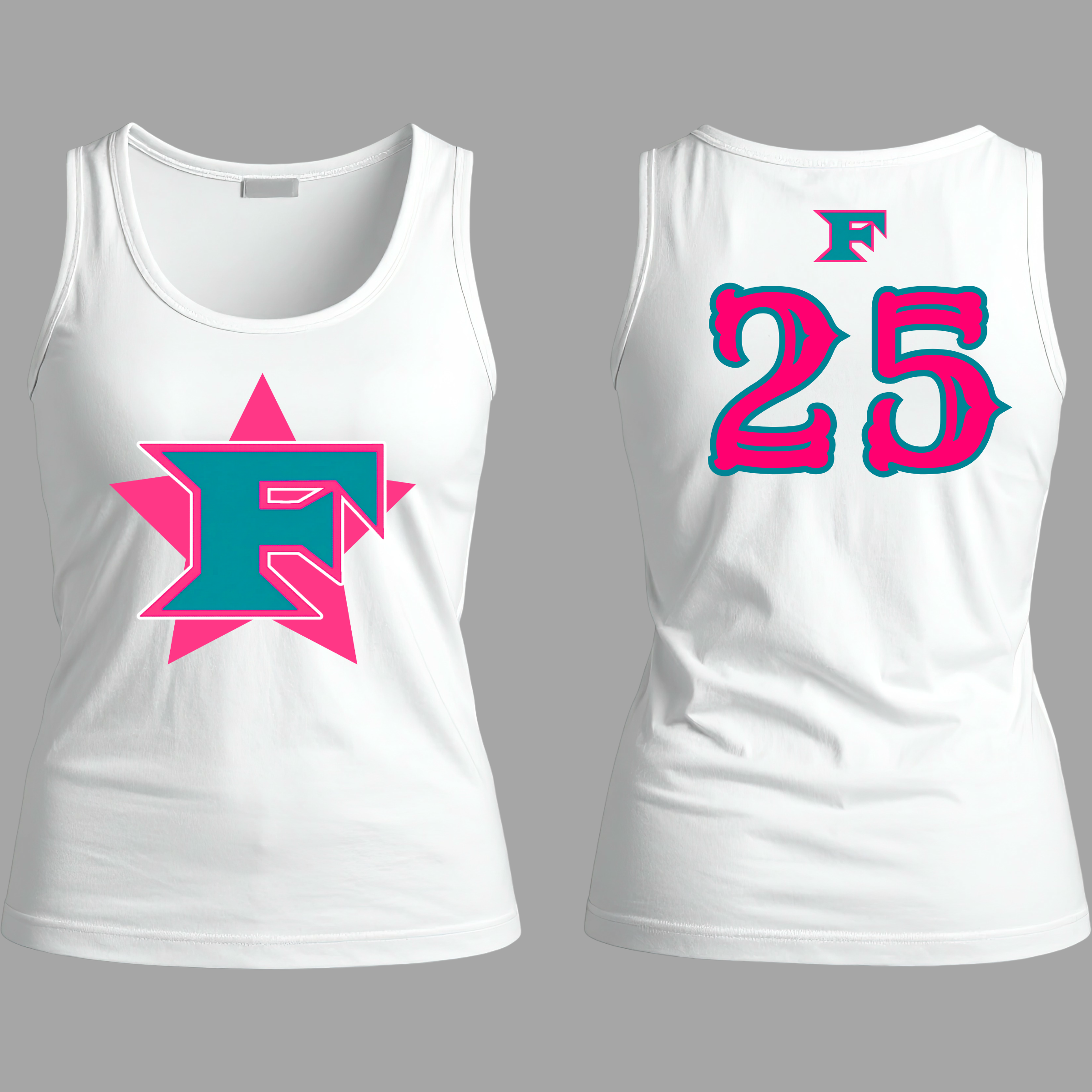 Five Star F Logo on Star Tank Top