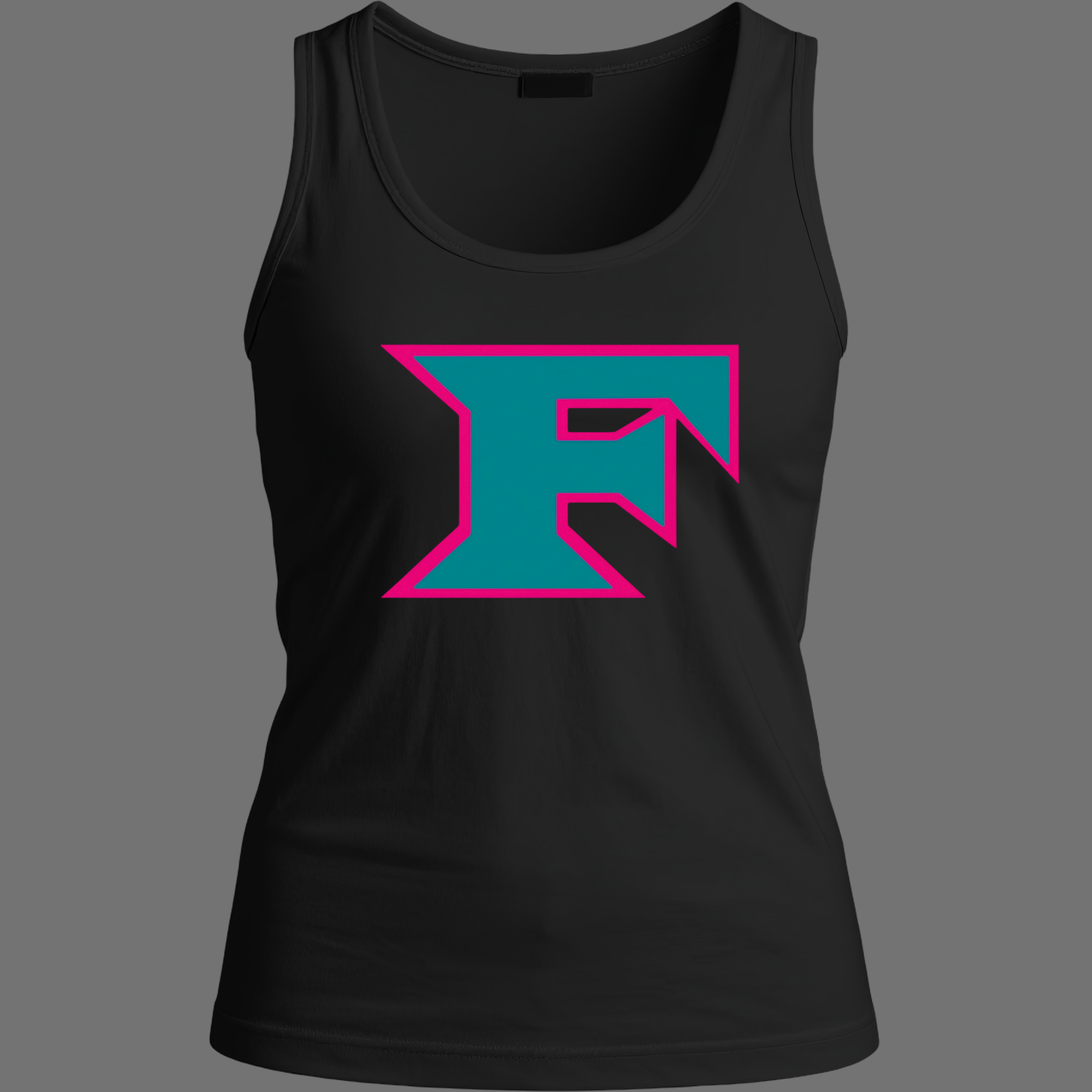 Teal F logo Tank Top