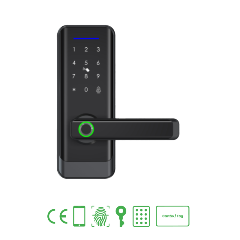 NOES (MX-F233) - FECHADURA ELECTRONICA COD/BIO/RFID NOSSSA