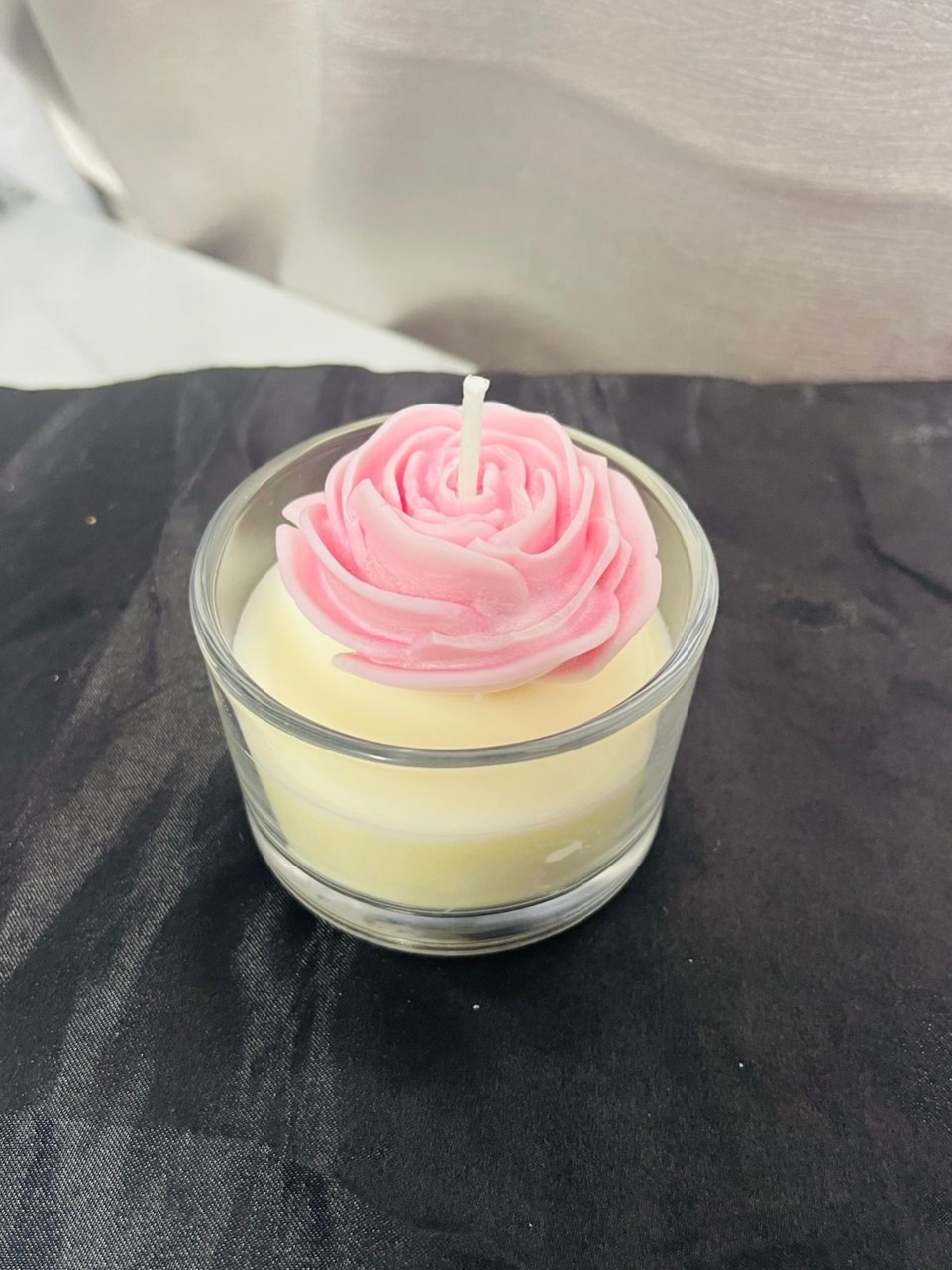 🕯 Vela “Feliz Cumpleaños” – Rosa de Amor y Luz