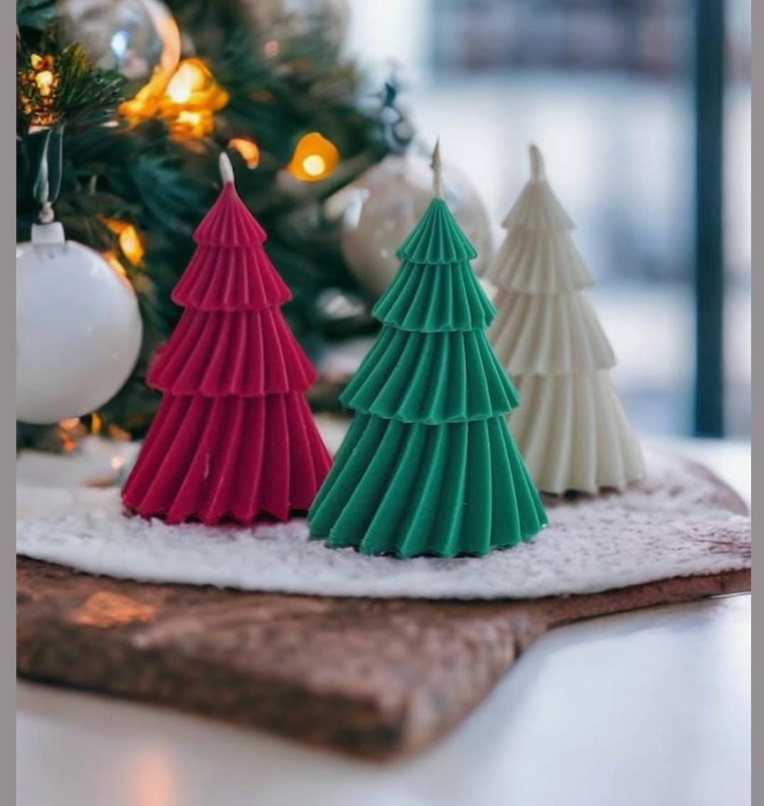 🕯 Vela Navideña “Árbol de Luz”