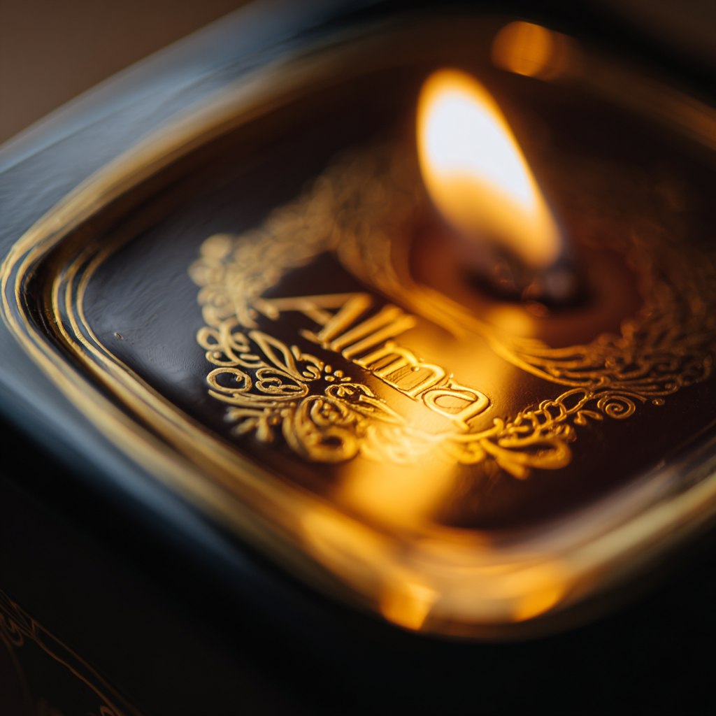 🕯️Vela aromá "Orquídea Negra"-9OZ