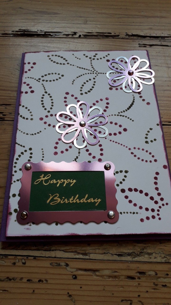 Carte : Arabesque fleurie