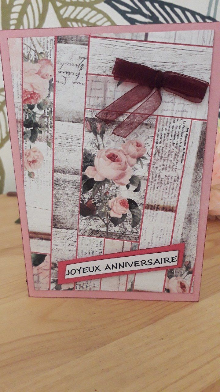 Carte : Kaléidoscope rose