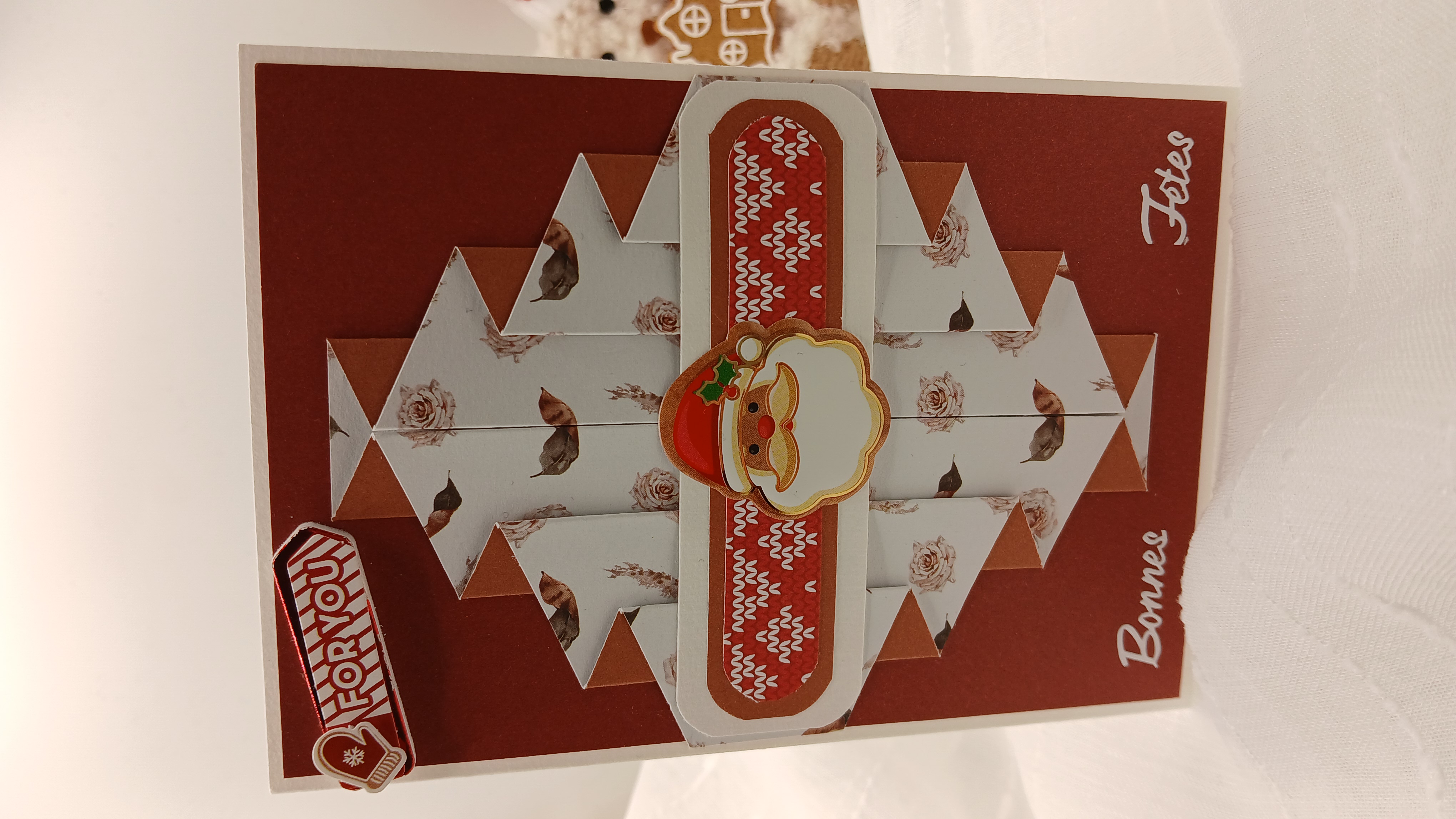 Carte : Le drapé de Noël