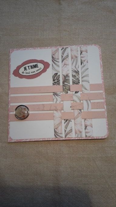 Carte : Mots doux tressés