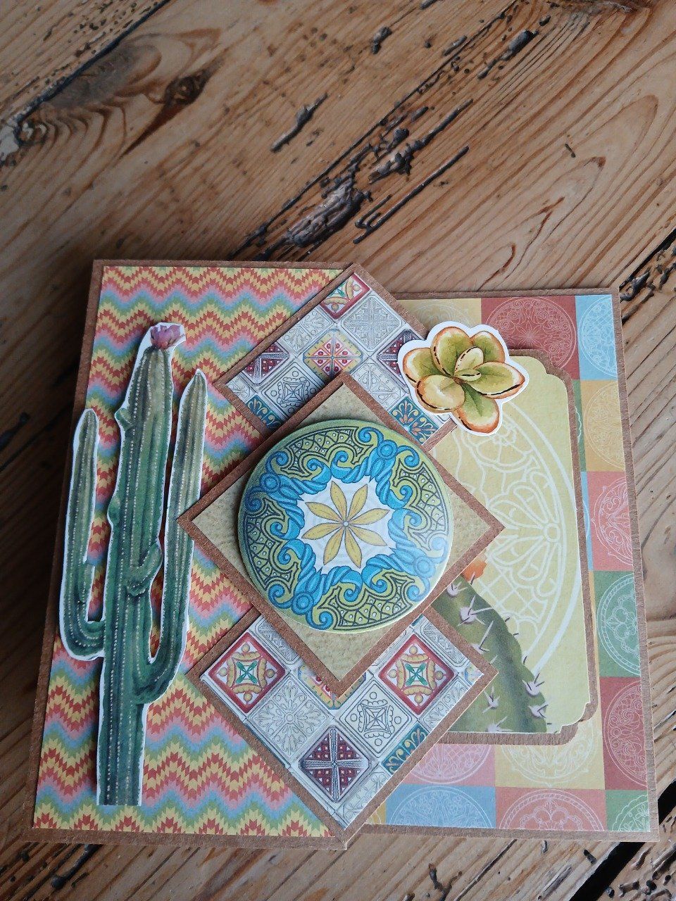 Carte : Cactus et bonheur en cette journée spéciale.