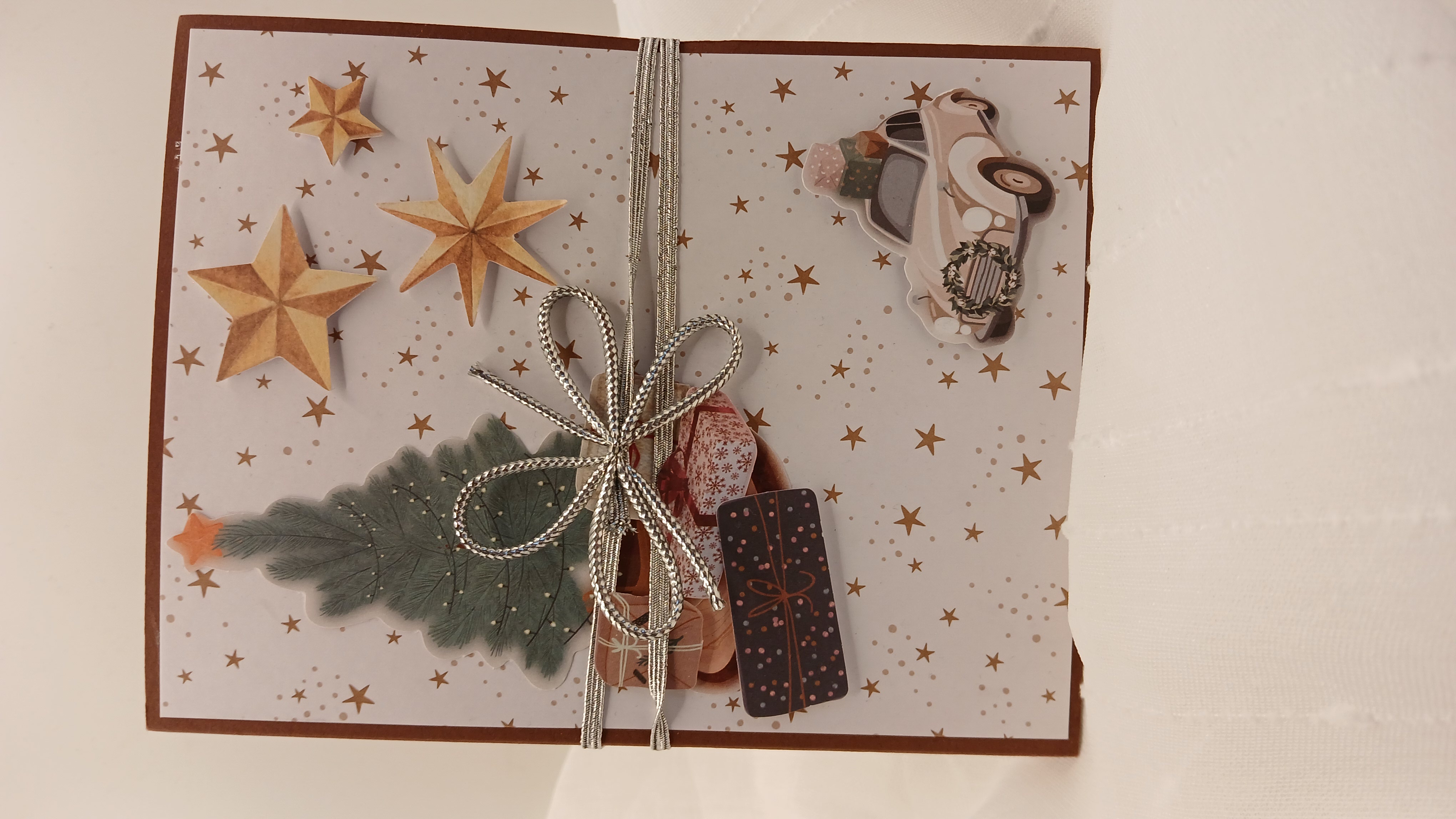 Pochette cadeau : En route pour Noël