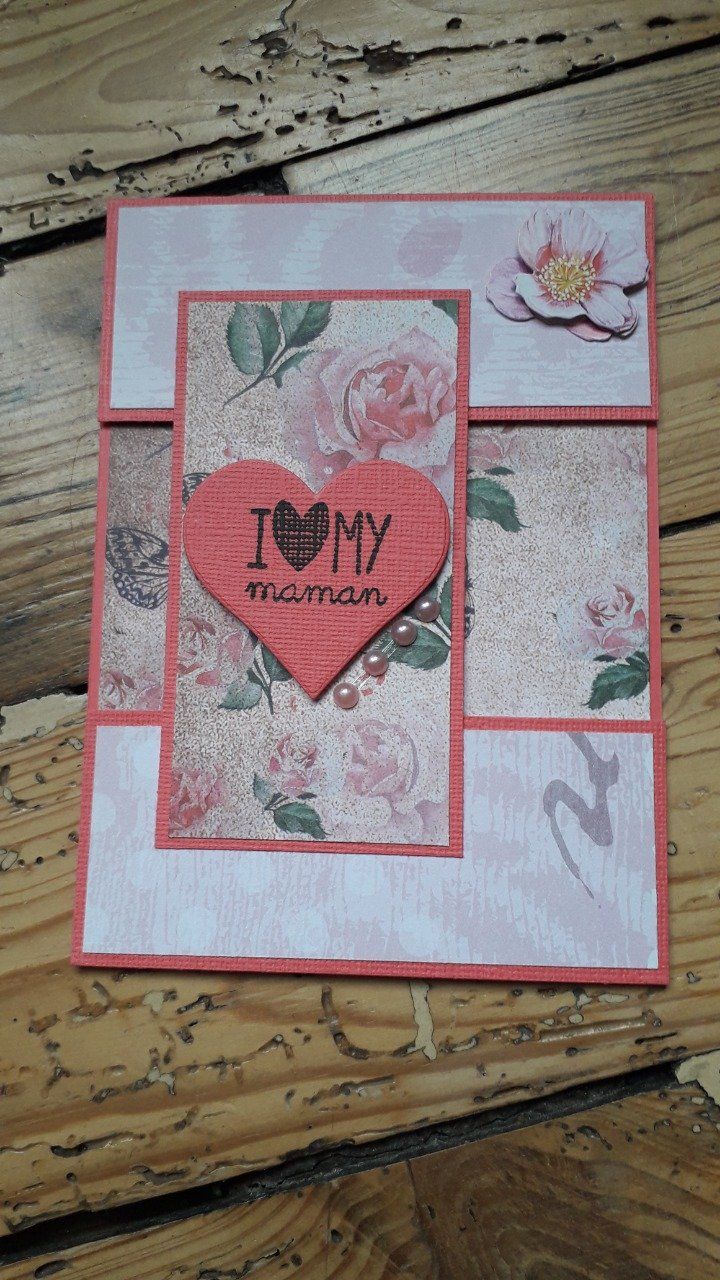 Carte : Je t'aime maman