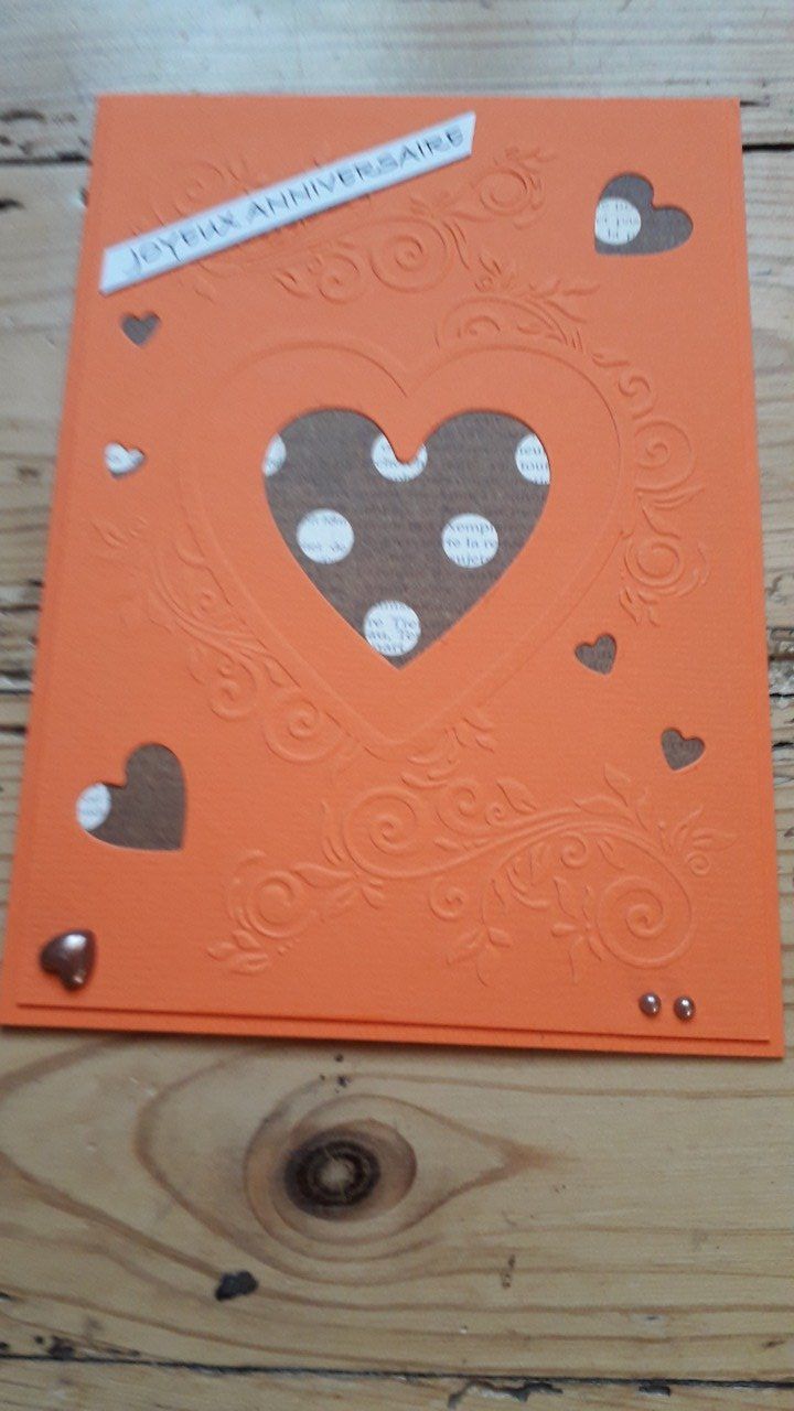 Carte : Cœurs entrelacés