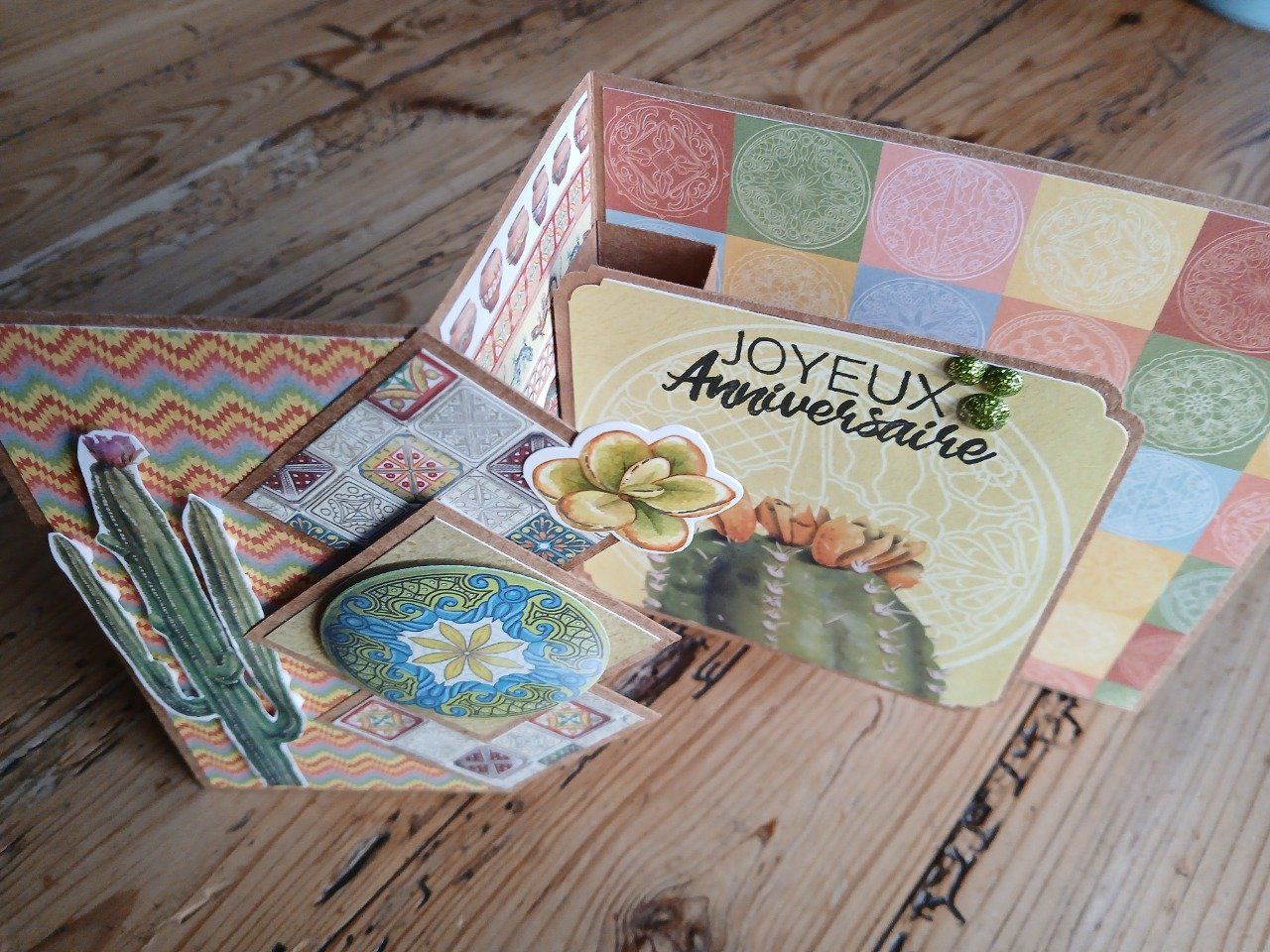 Carte : Cactus et bonheur en cette journée spéciale.