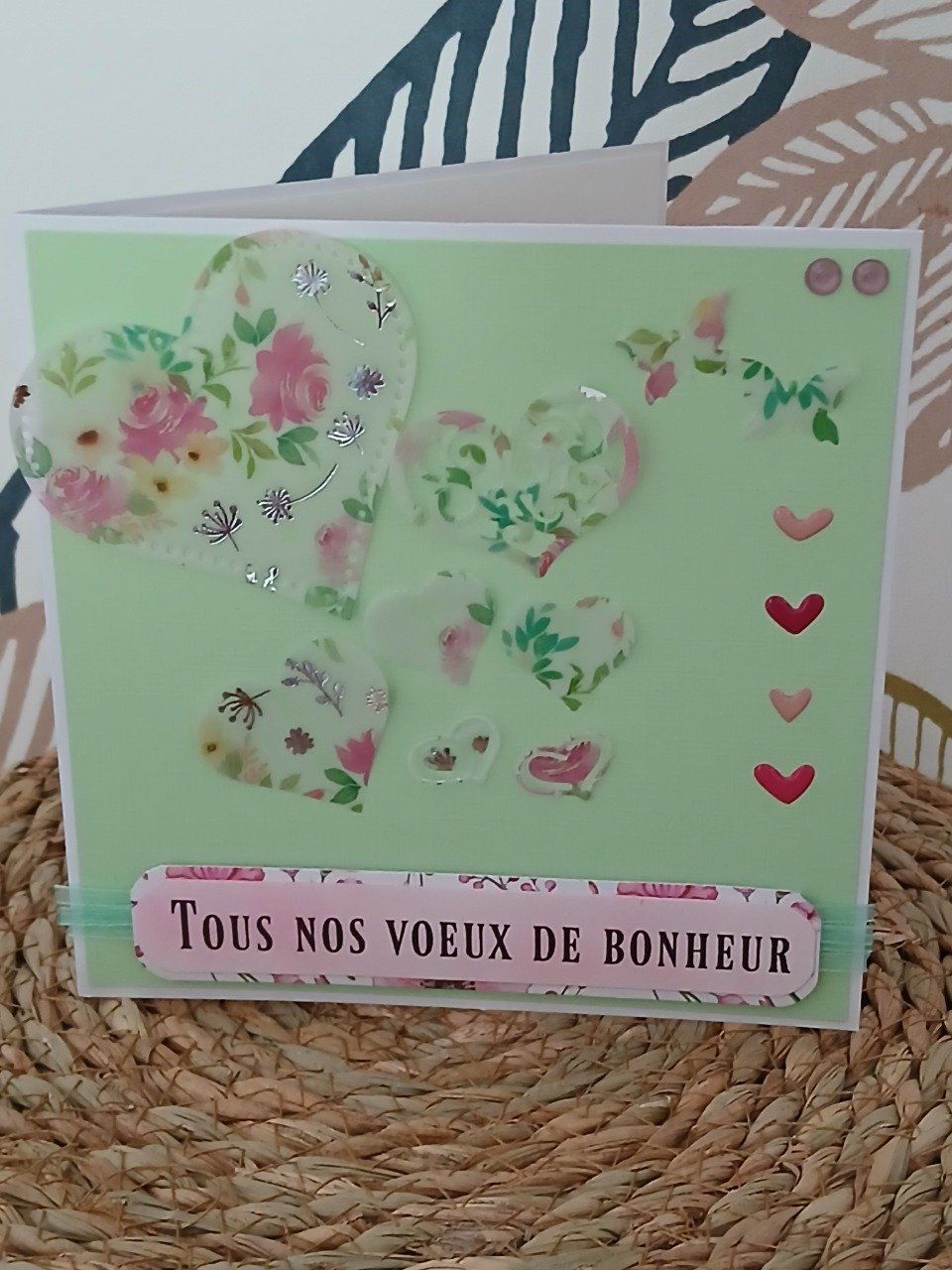 Carte : Tous nos vœux de bonheur.