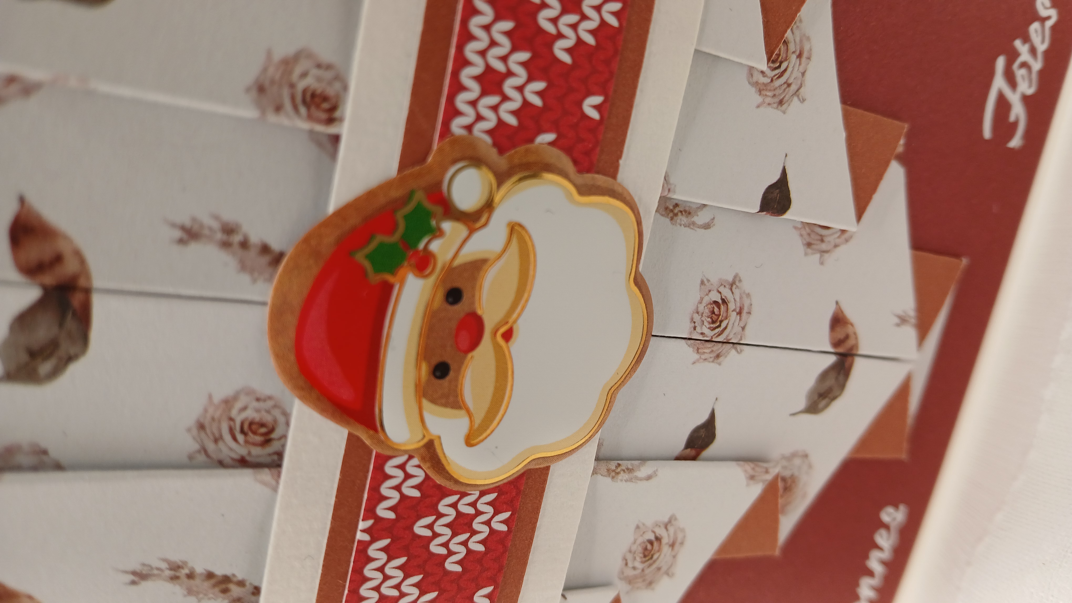 Carte : Le drapé de Noël