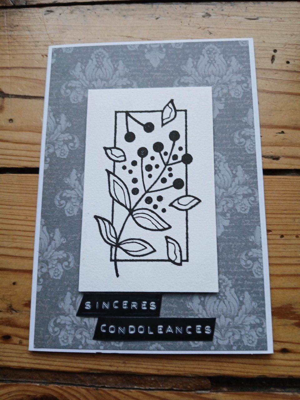 Carte : Un bouquet de pensées