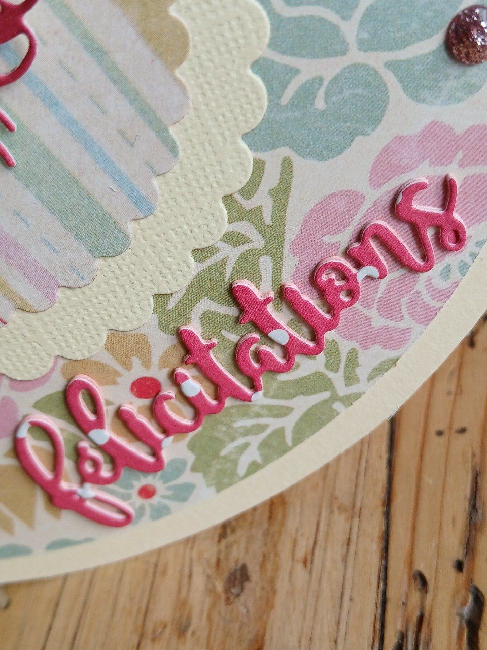 Carte : Ma petite abeille en sucre.